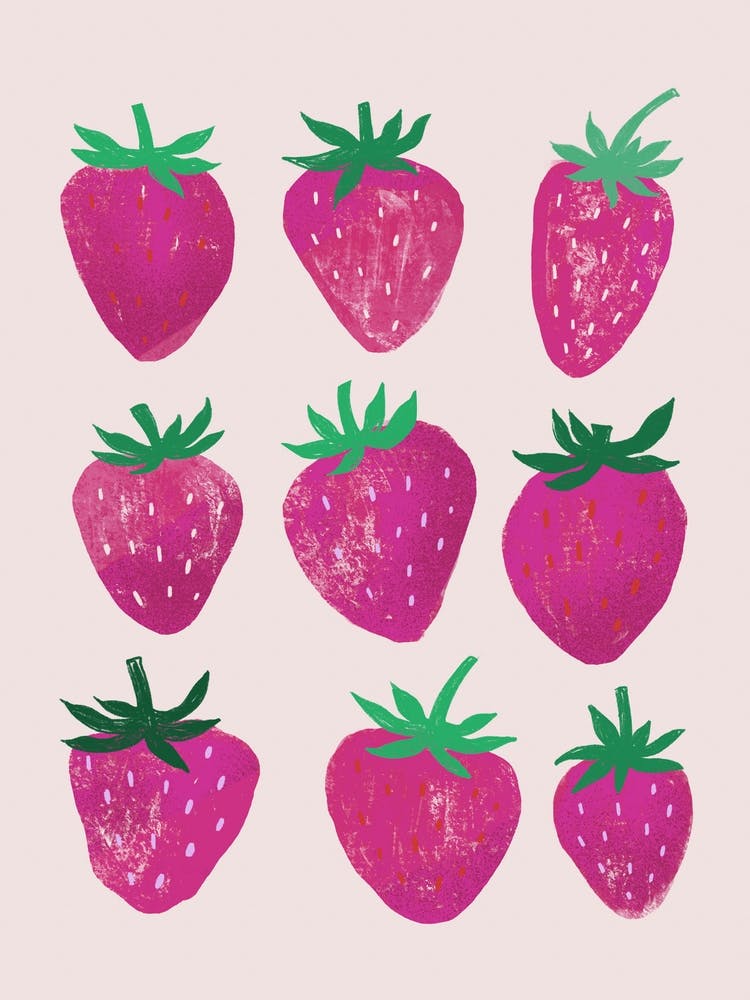 Pink Strawberries