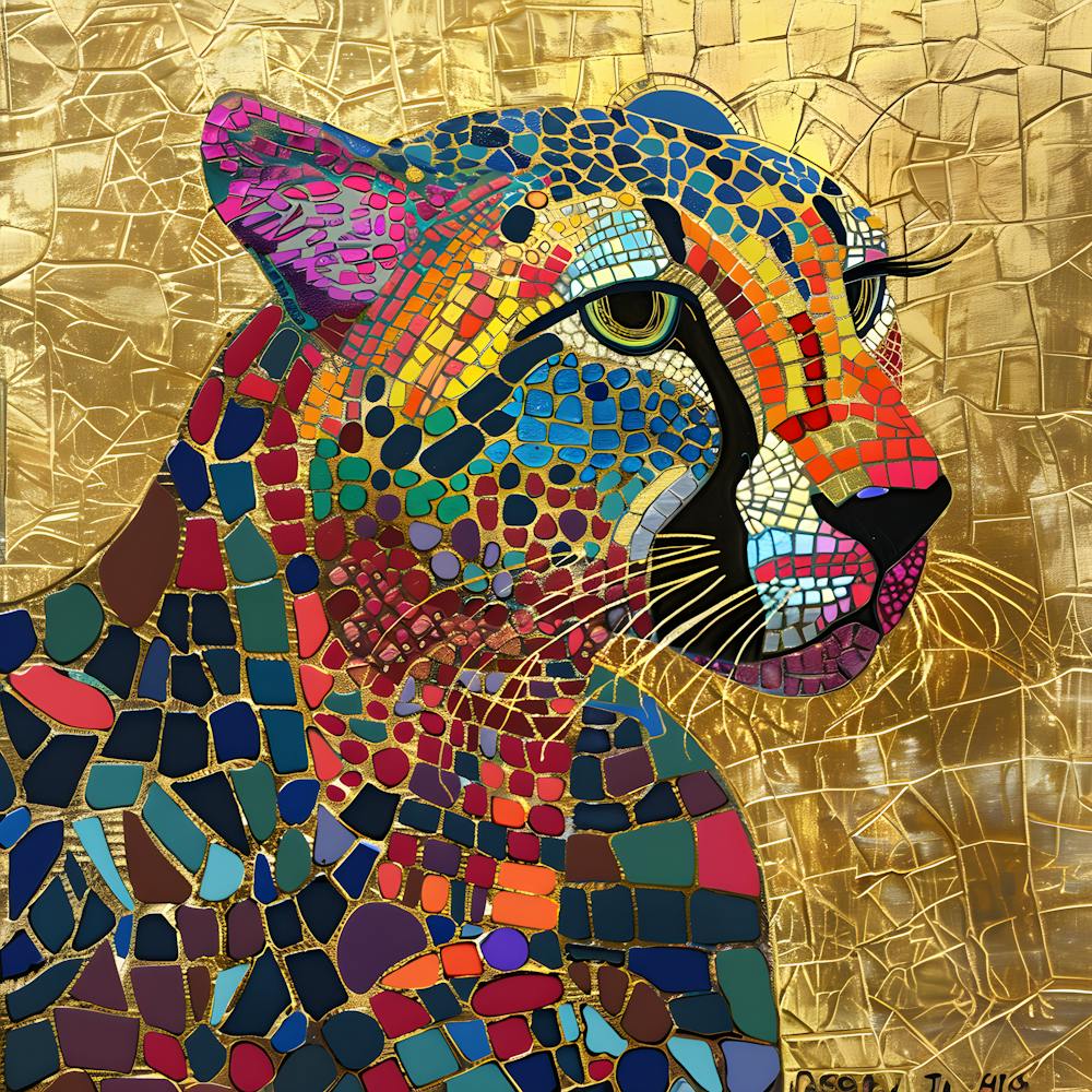Mosaic Leopard