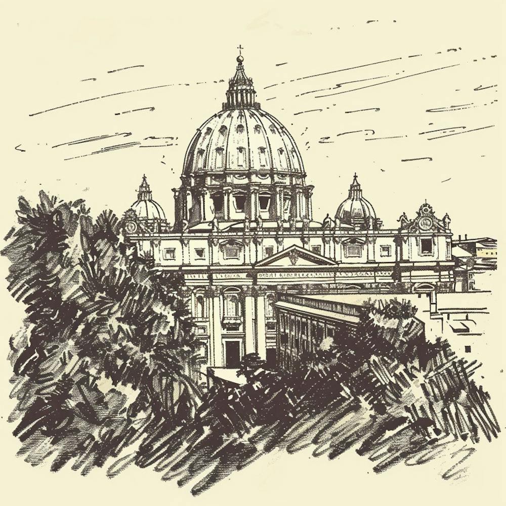 A Vatican City Hand Drawn Sketch Illustration 1720444795 1