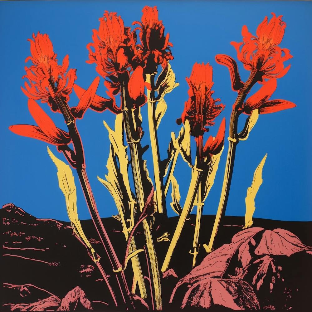 Kangaroo Paw 2 Pop Art Illustration Square