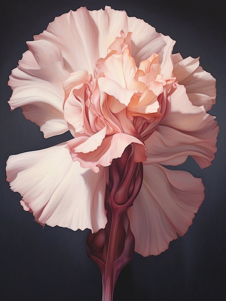 Floral Illustration Carnation Dianthus 5