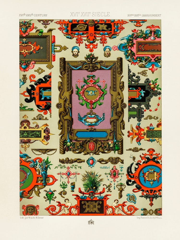 16th And 17th Century Pattern, Albert Racine 2