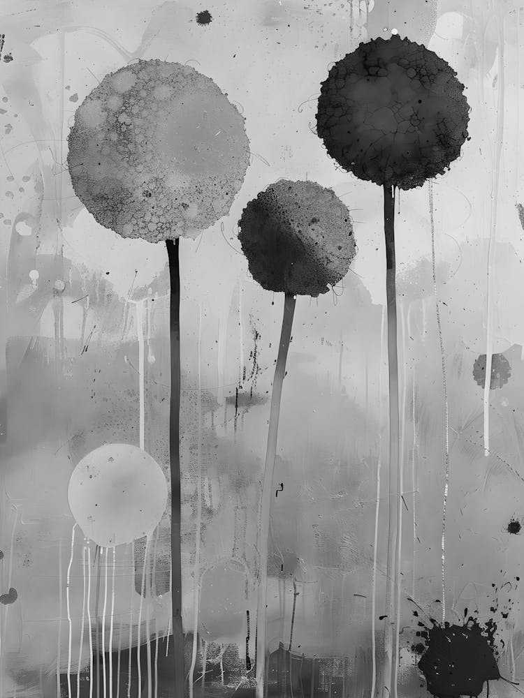 Schwarz-Weiße Blumen 129
