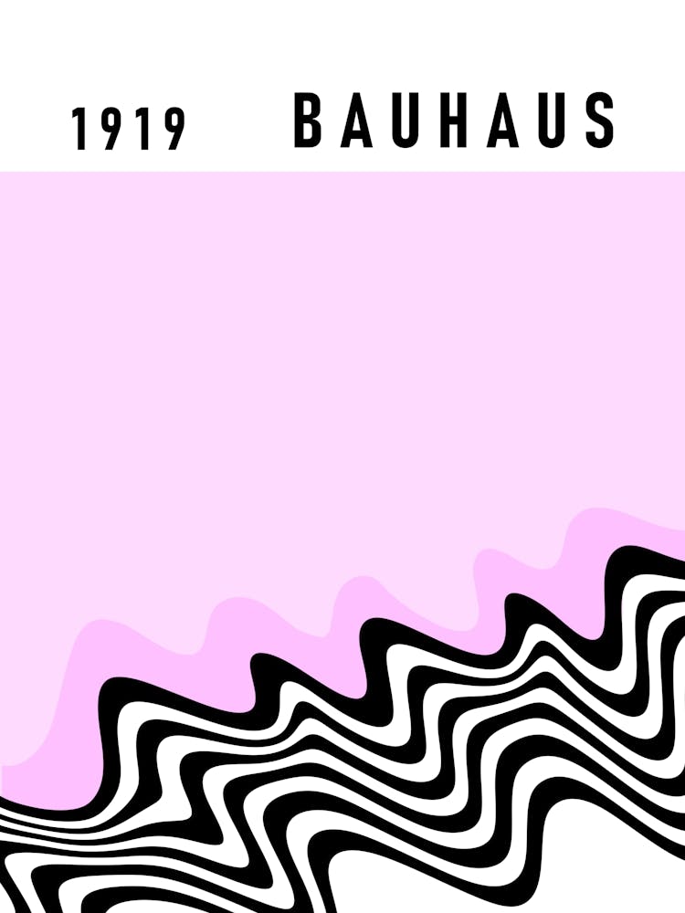 Bauhaus Modern Pink