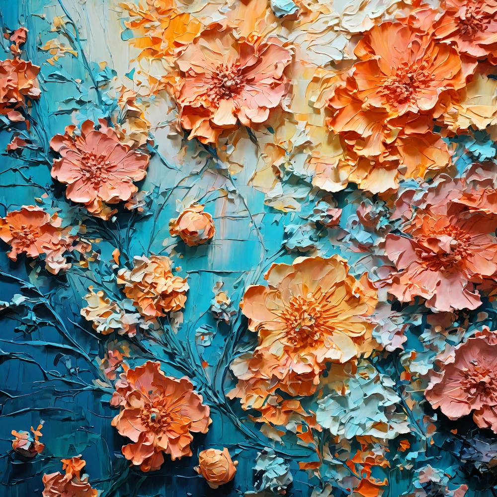 Abstract Flower Painting