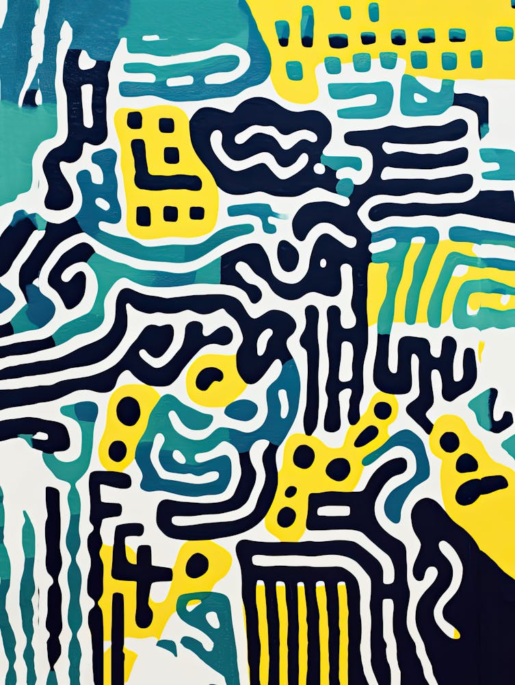 Celestial Whispers Galactic Biomorphic Art