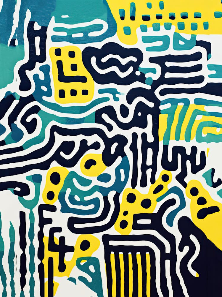 Celestial Whispers Galactic Biomorphic Art