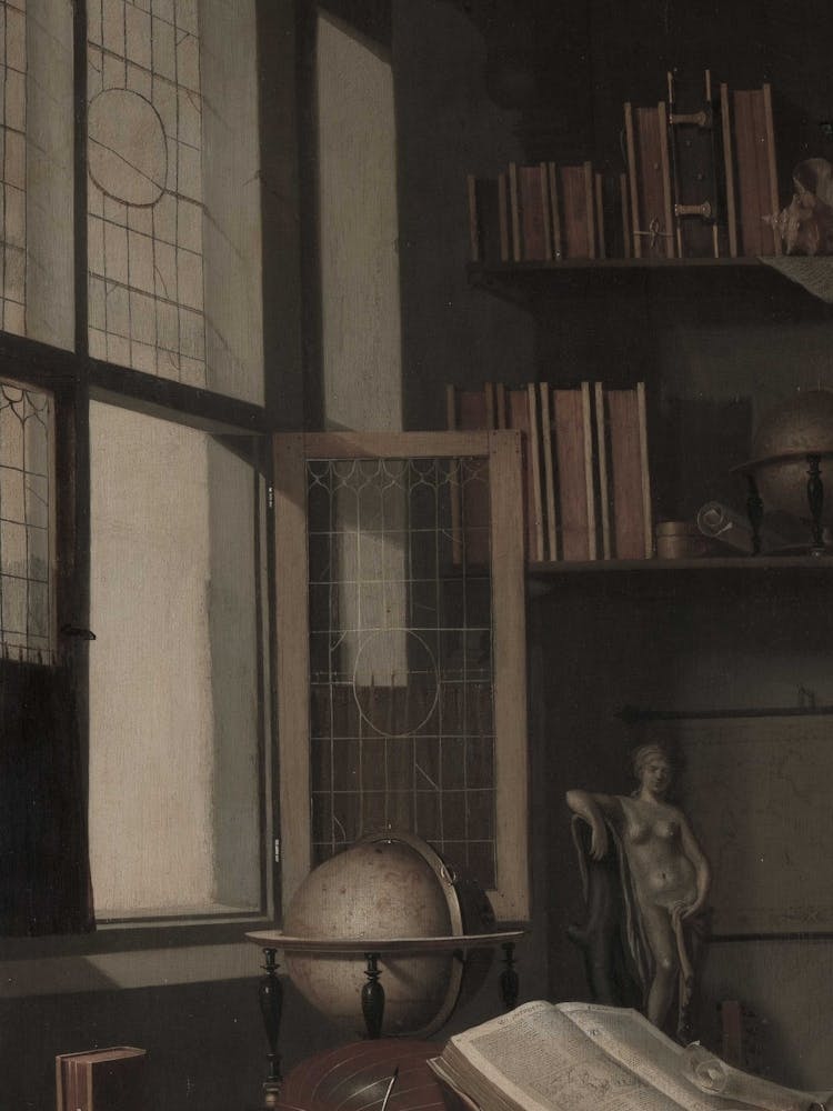 Étude dans une bibliothèque