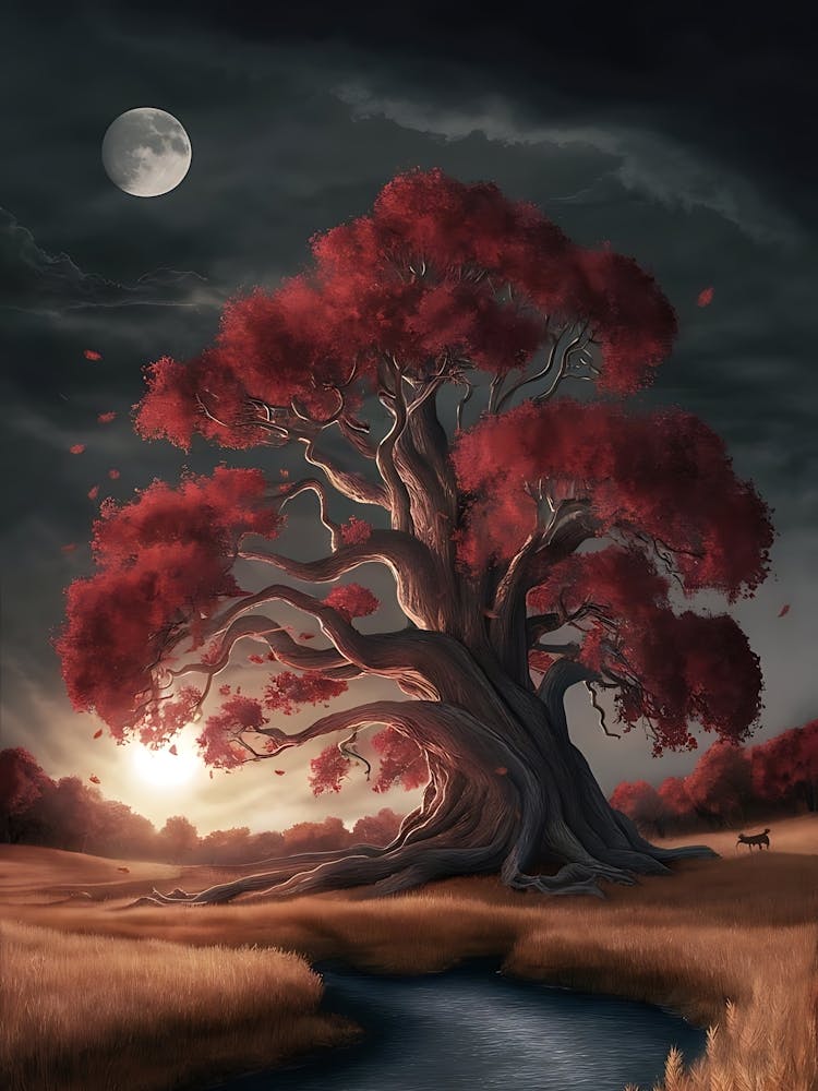 Tree In The Moonlight