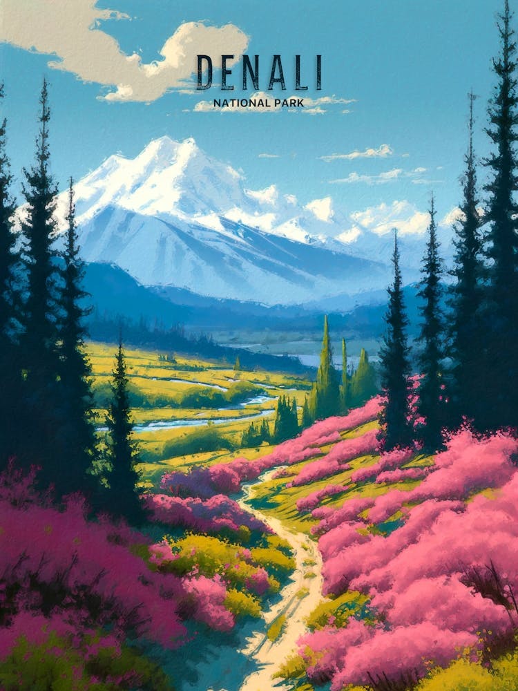 Denali National Park Painting