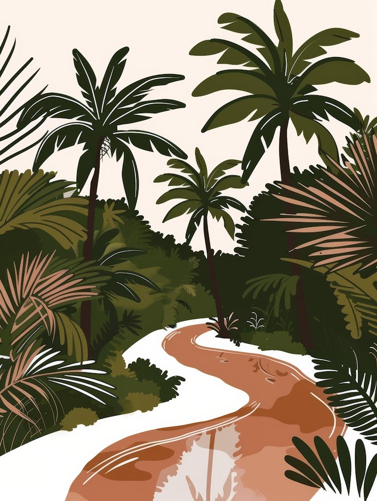Palm Trees In The Jungle