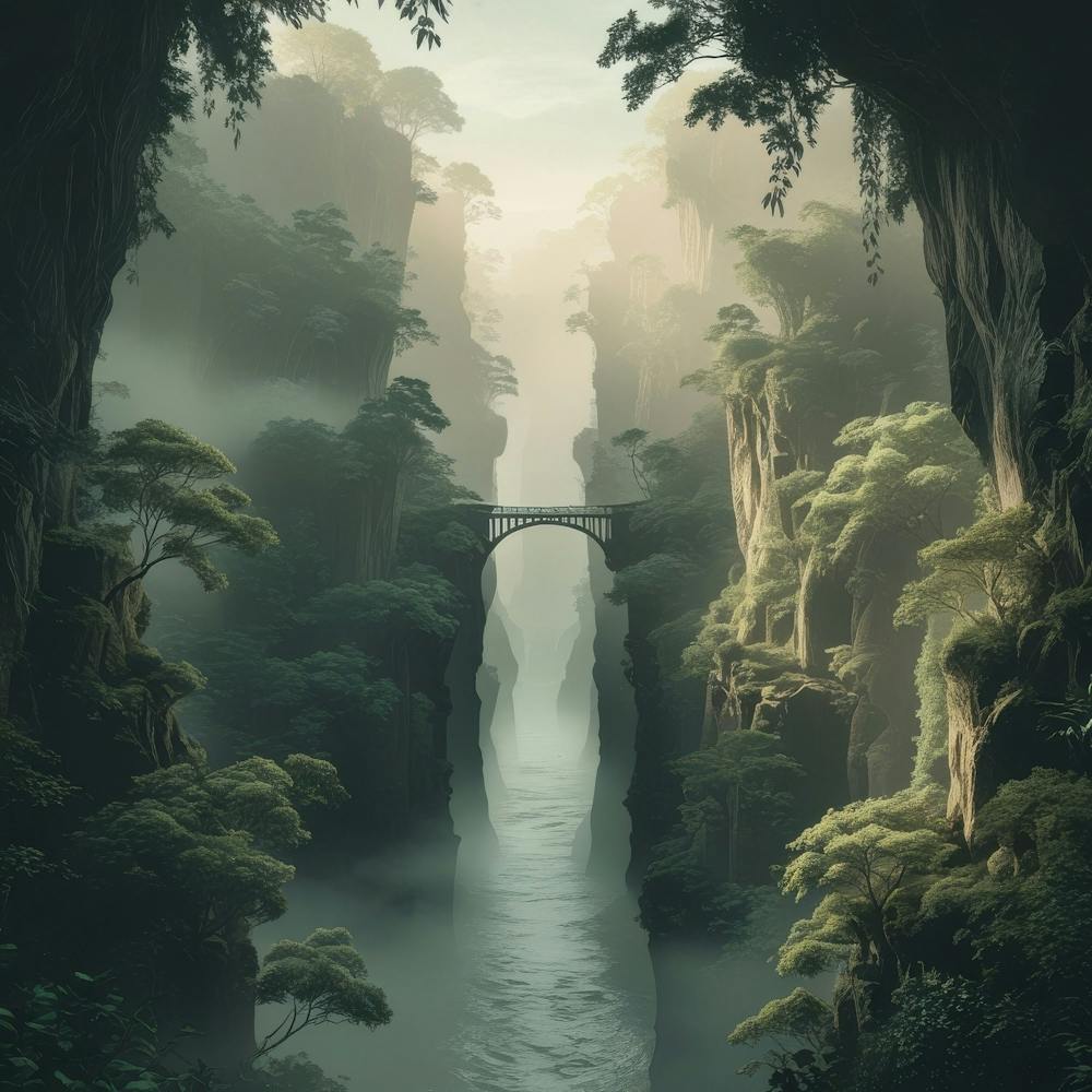 Bridge In The Mist 1