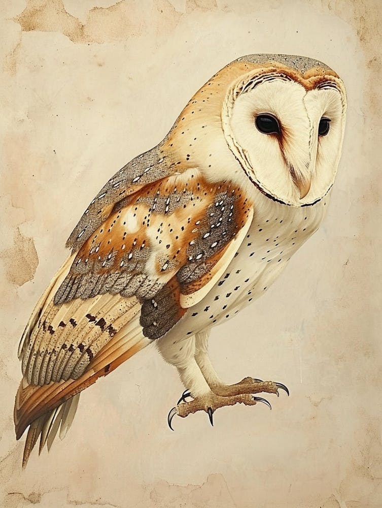 Barn Owl Painting 7