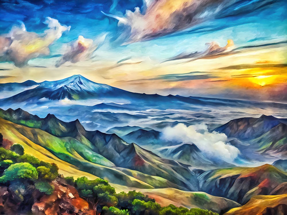Van Gogh Haleakala National Park Hawaii Usa