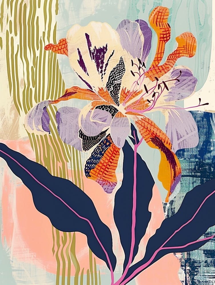 Colourful Flower Illustration Phlox 4