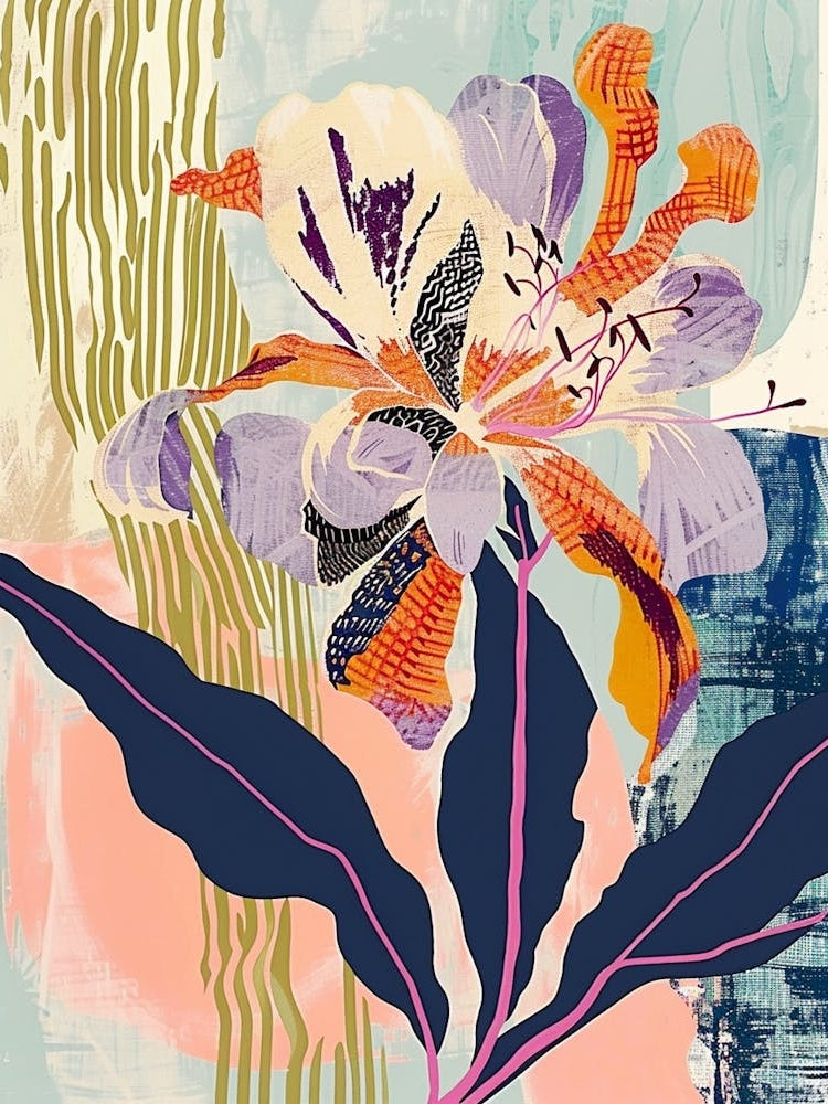 Colourful Flower Illustration Phlox 4