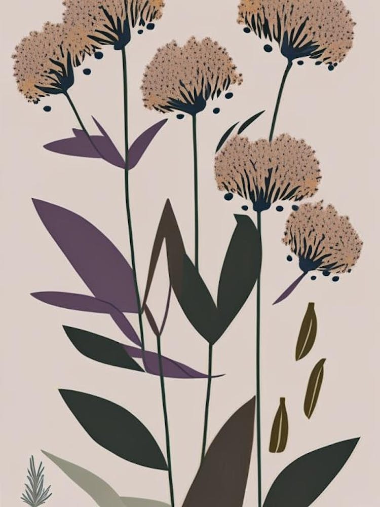 Ironweed Wildflower Modern Muted Colours 2