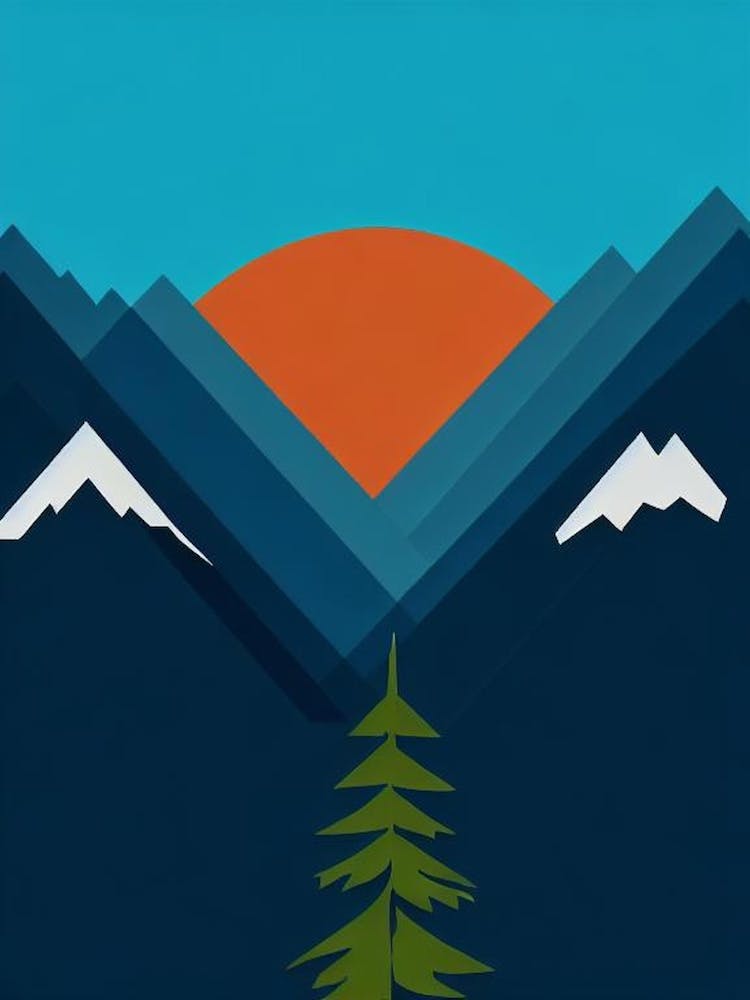 Breckenridge, Usa Moderne Illustration Ski-Poster