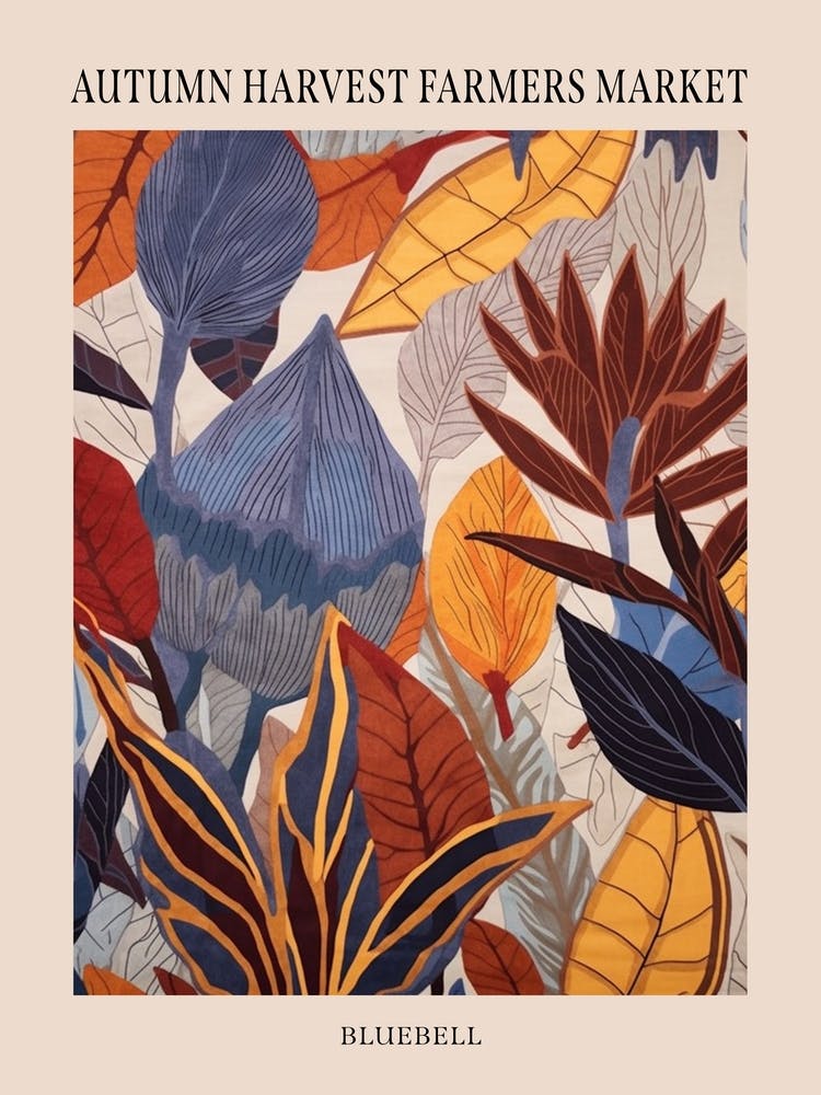 Fall Botanicals Bluebell 2 Poster
