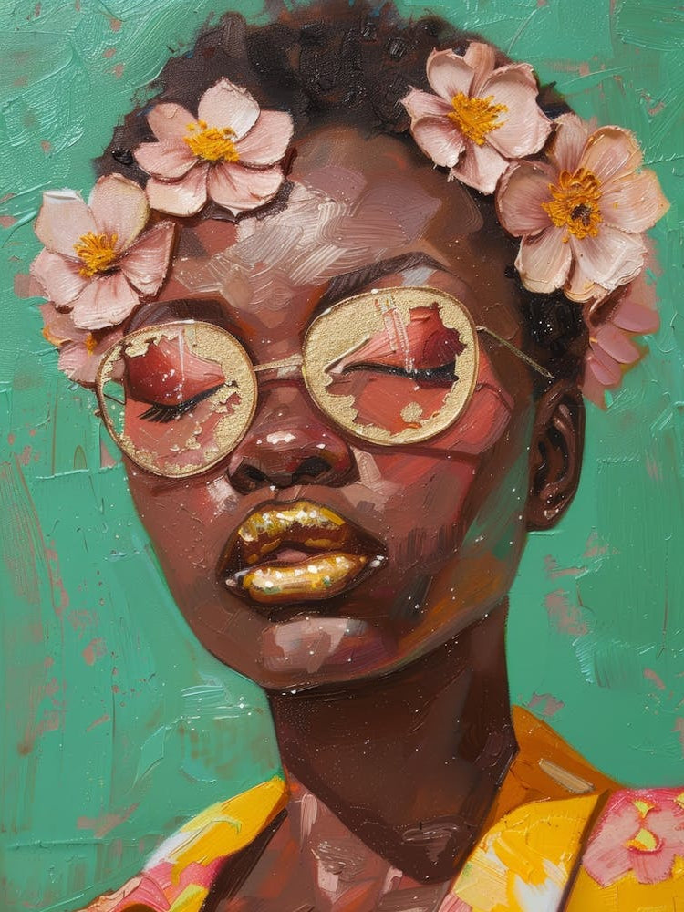 Woman With Flowers In Her Hair 6