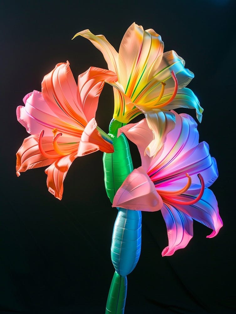 Bright Inflatable Flowers Amaryllis 1