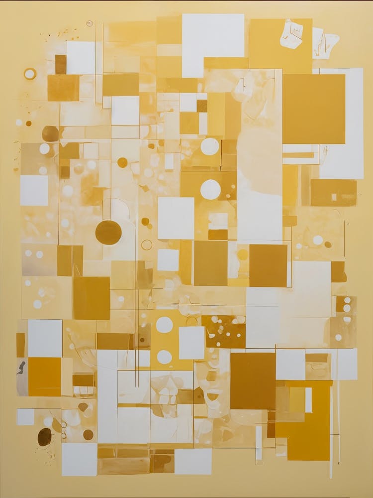 Abstract In Yellow And White no2