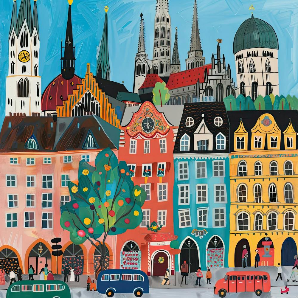 Kids Travel Illustration Vienna 4