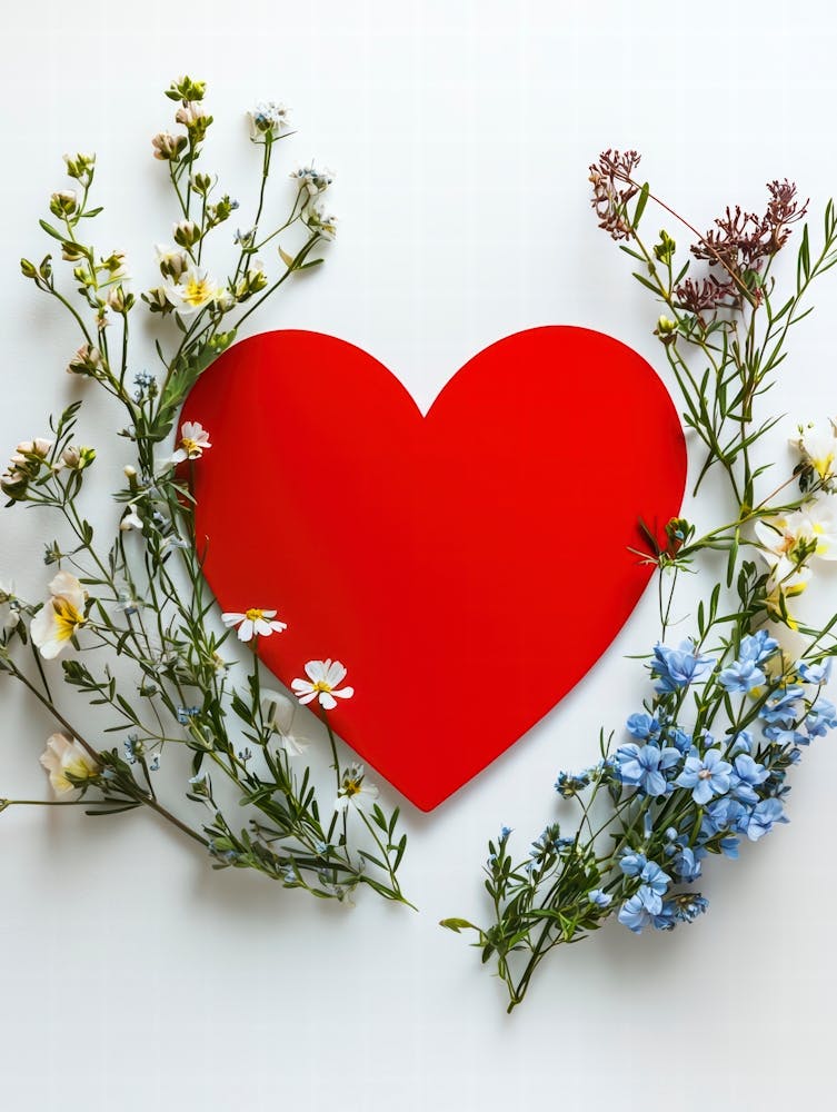 Heart With Flowers 7
