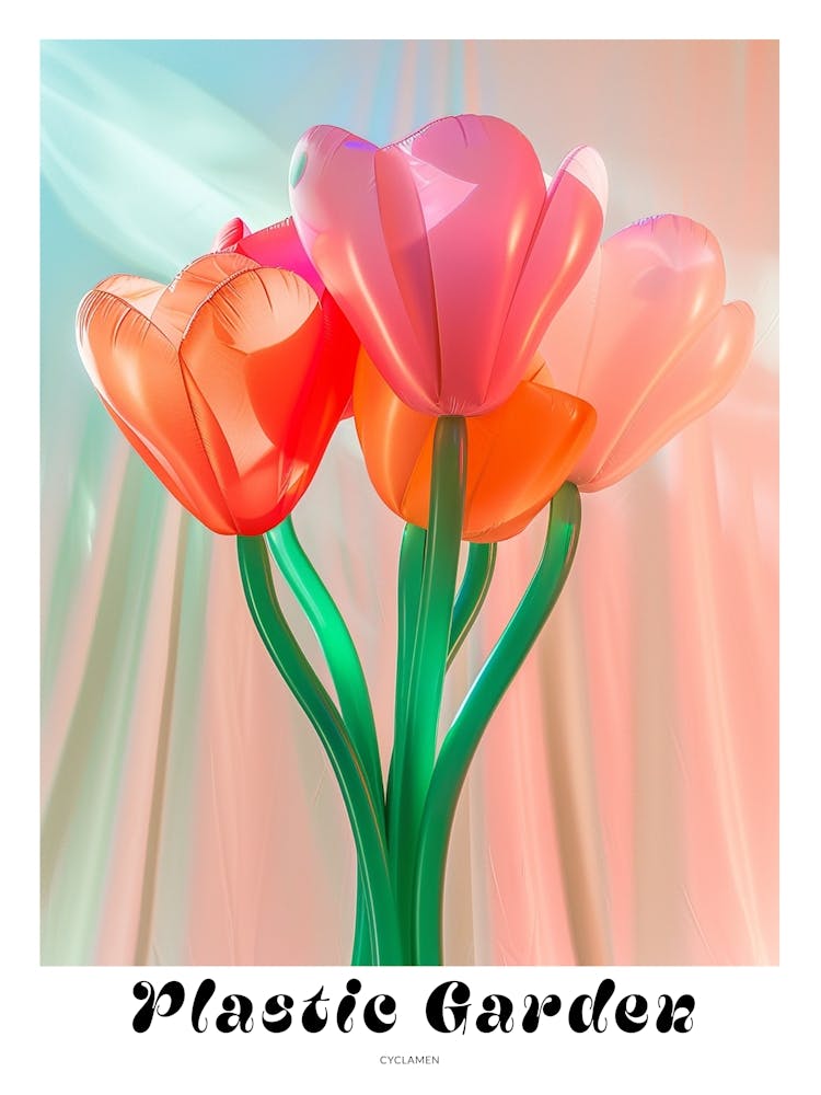 Dreamy Inflatable Flowers Poster Cyclamen 1