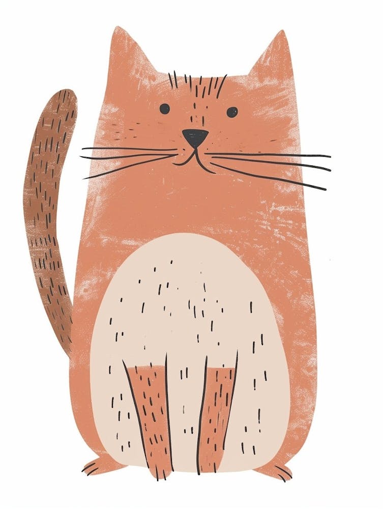 Manx Cat Clipart Illustration 2