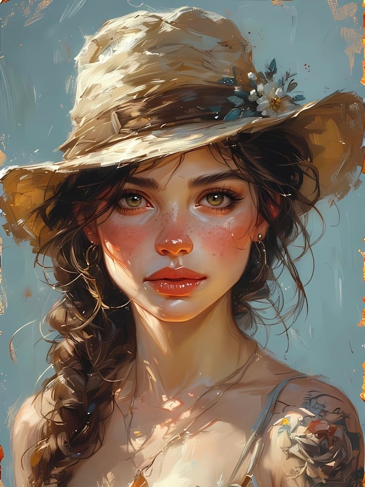 Girl In A Hat 1