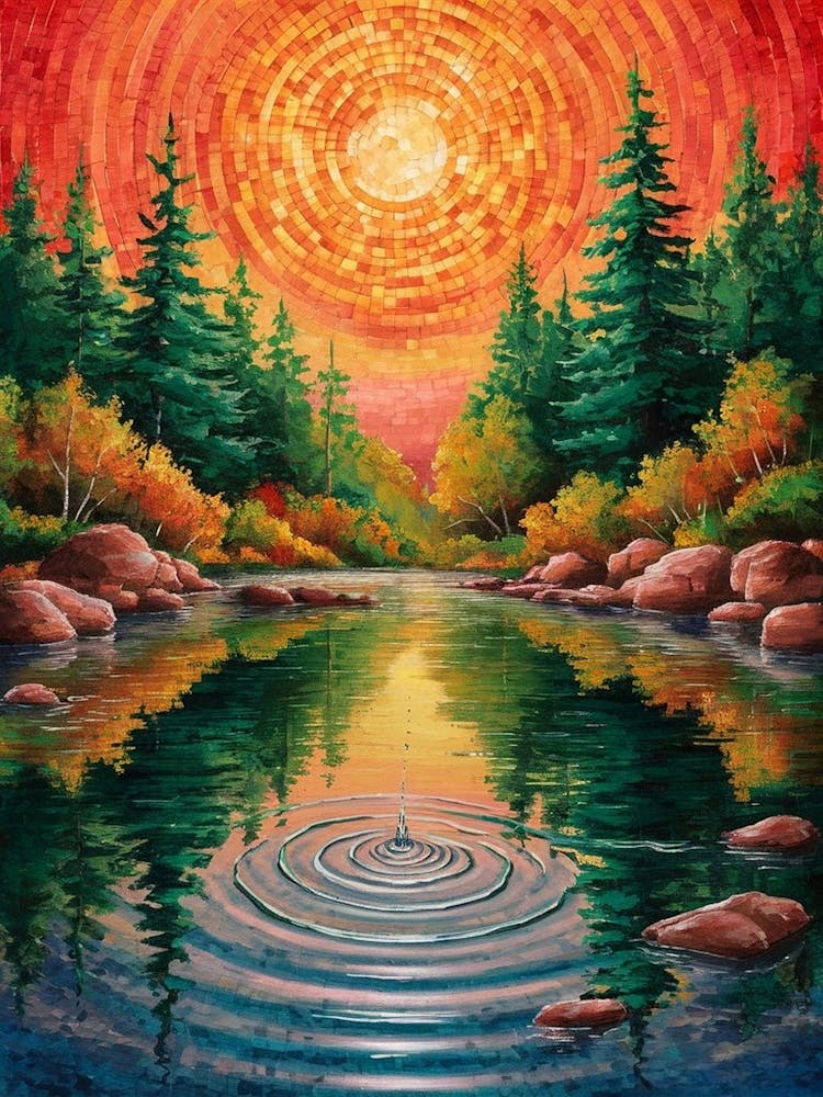 Sunrise Over The River