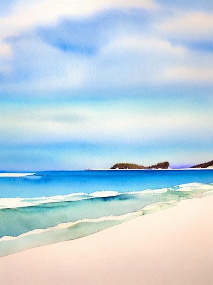 Torakina Beach, Australia Aquarell