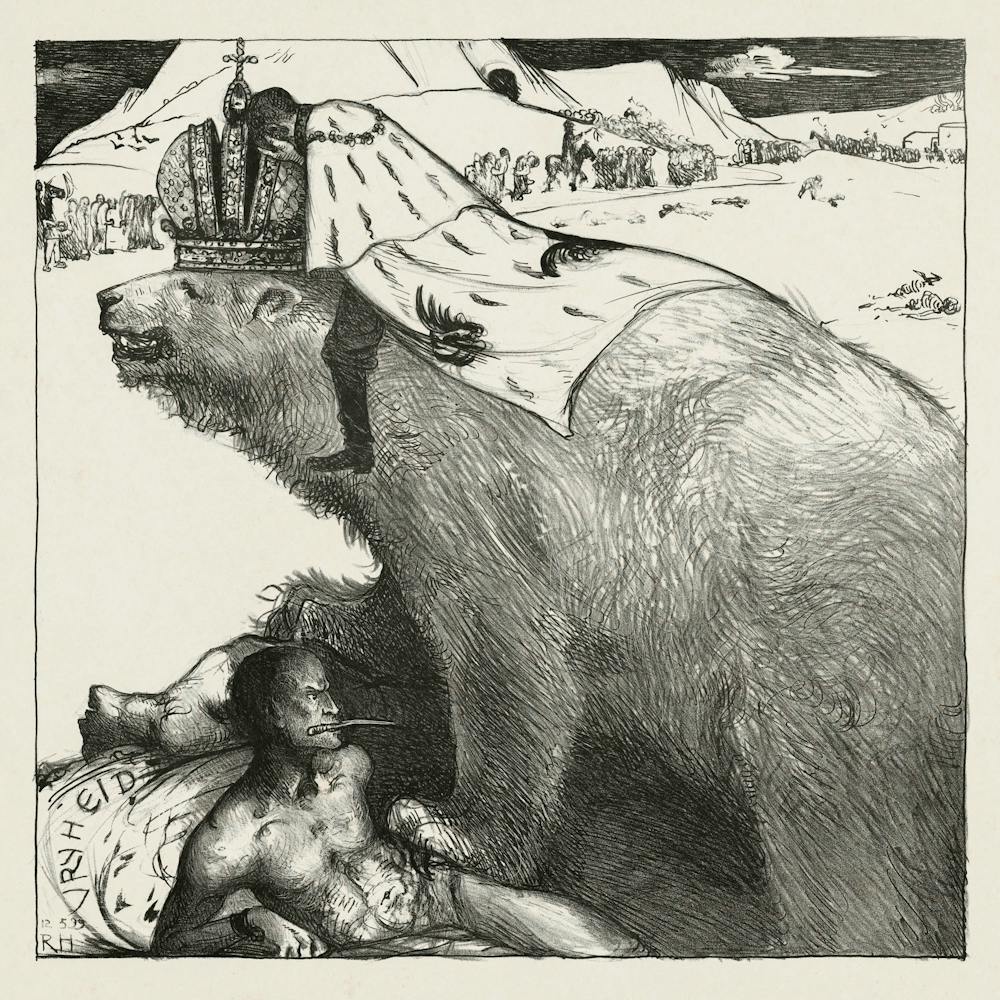 Tsar Nicholas Ii Of Russia On The Russian Bear (1899), Richard Roland Holst