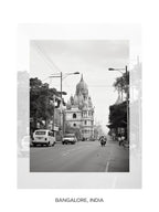 Poster Of Bangalore, India, Black And White Old Photo 2