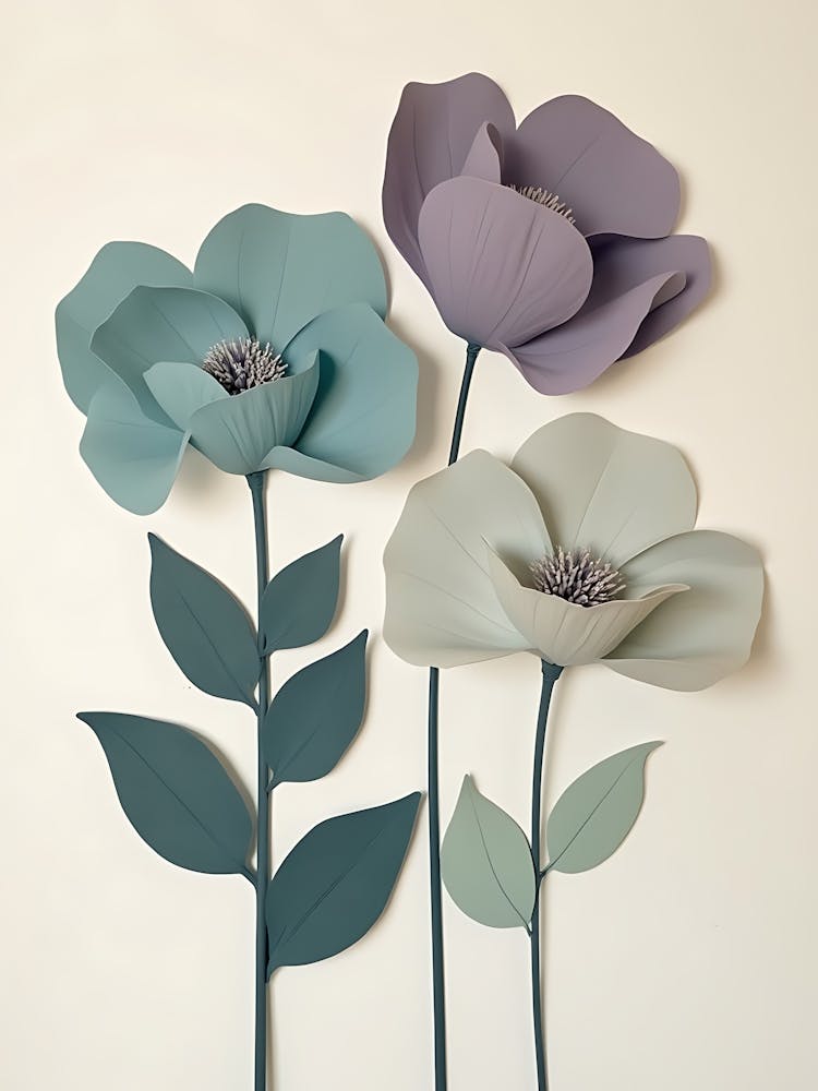 Illustrations de Fleurs Abstraites | Art Botanique Esthétique pour la Décoration Intérieure