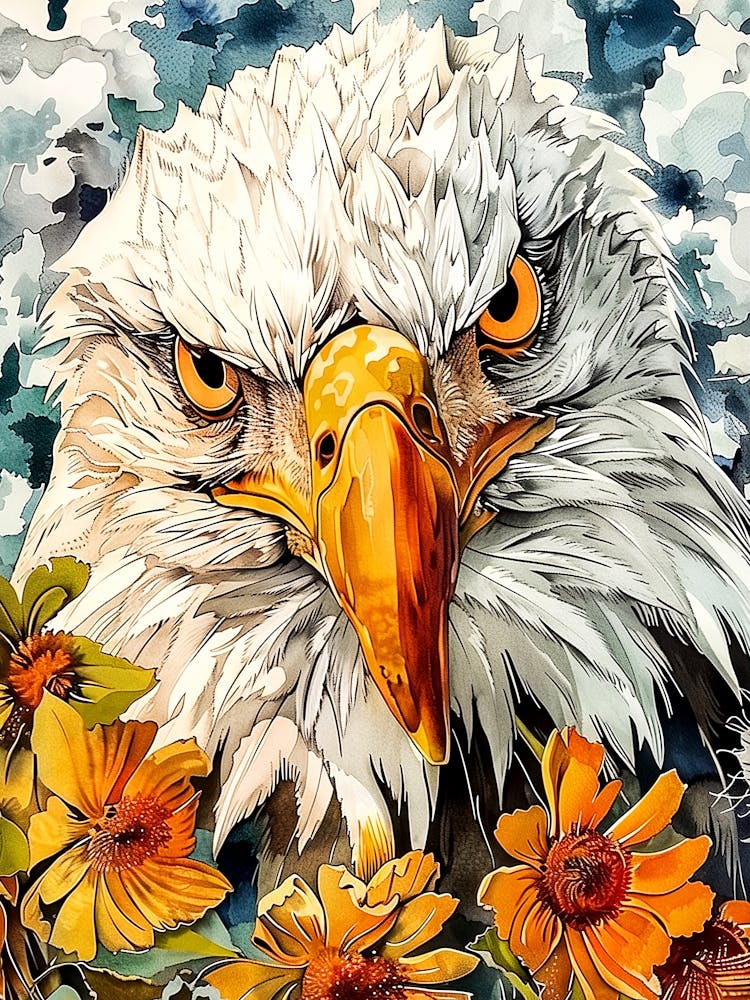 Pygargue à tête blanche - Art d'Oiseau 1