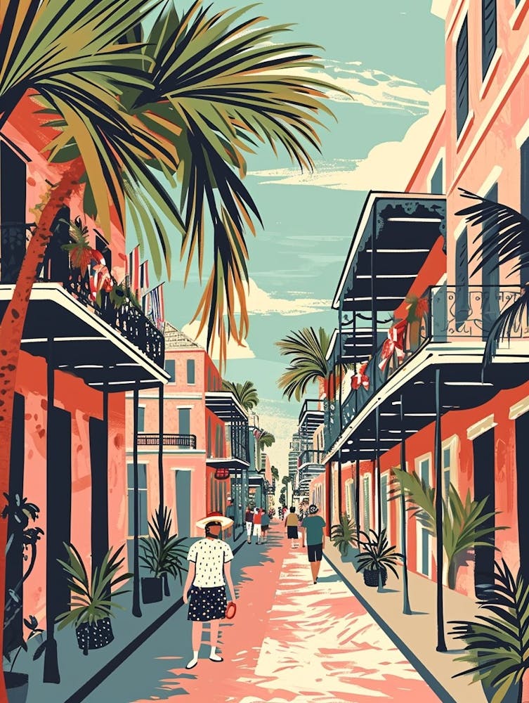 Bourbon Street Storybook Illustration 5