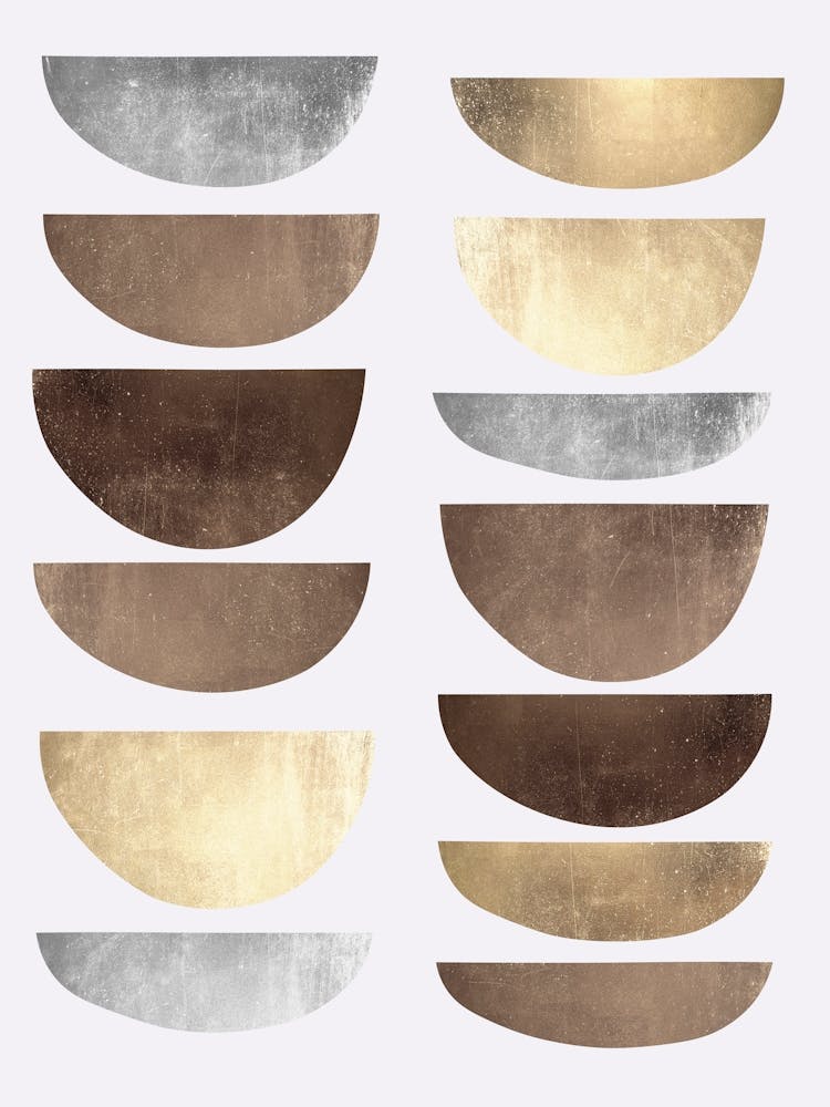 Gold and metal circles 9
