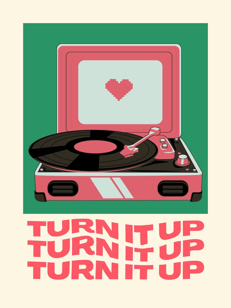 Record Player Music Lover Print