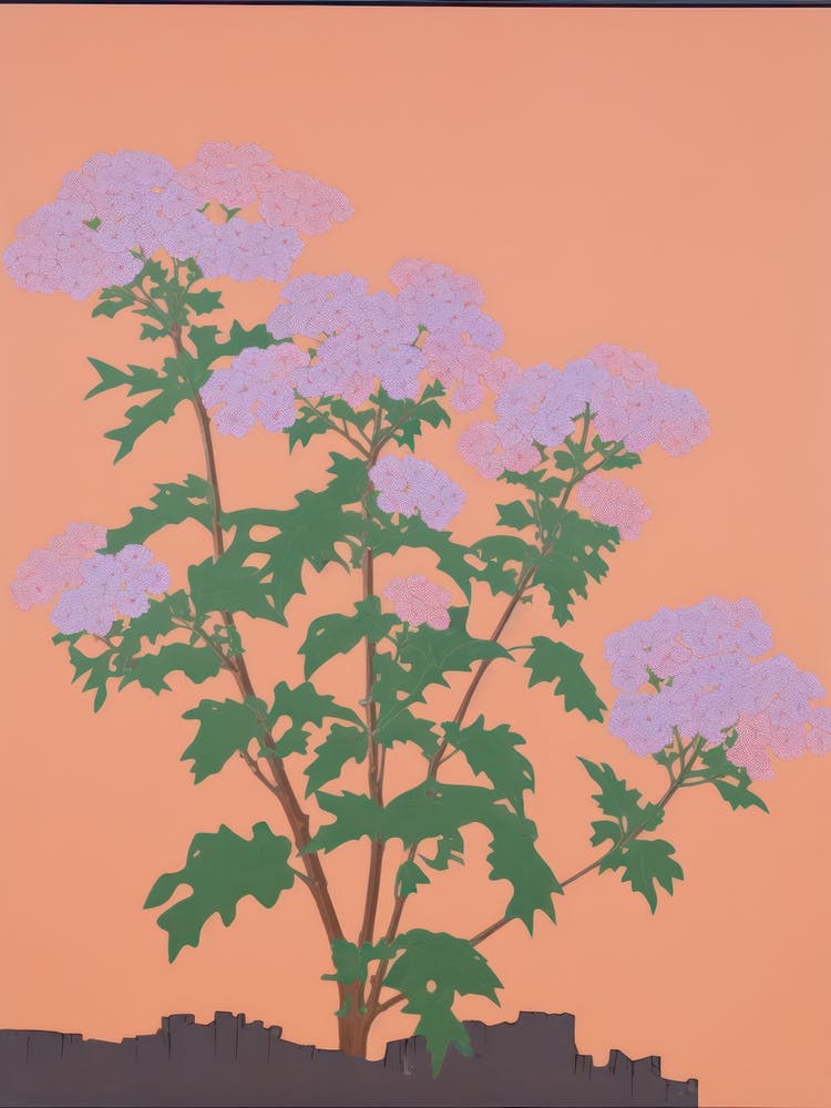 Statice Flower Big Bold Illustration 1