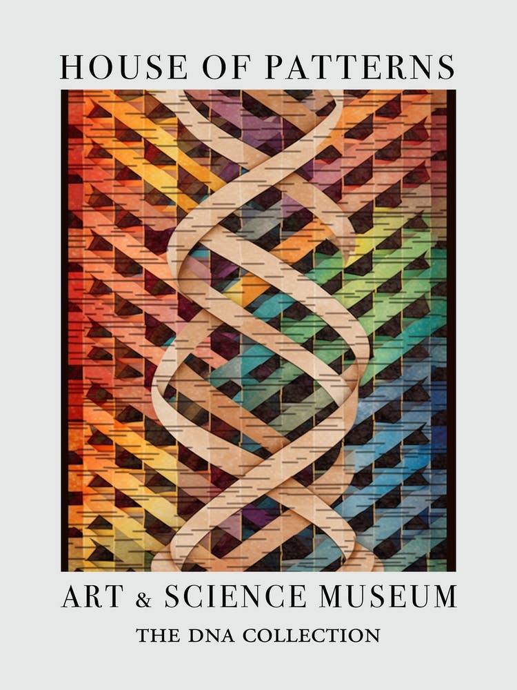Dna Art Abstract Painting 16 House Of Patterns