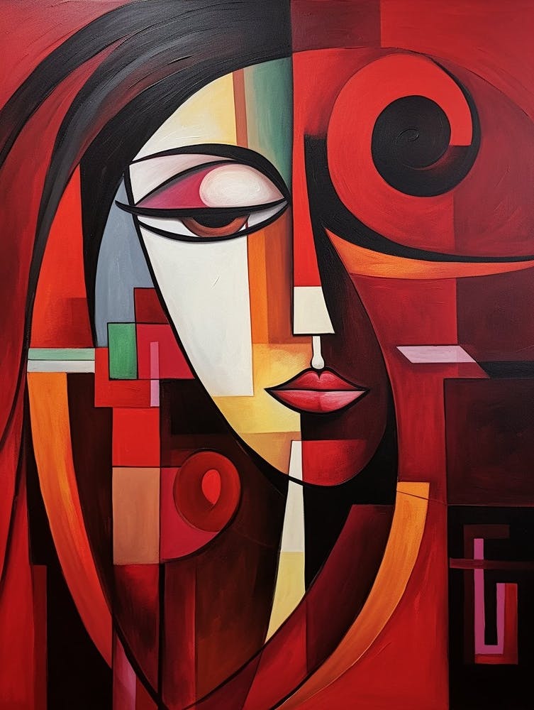 Cubist Abstract Geometric Illustration 4