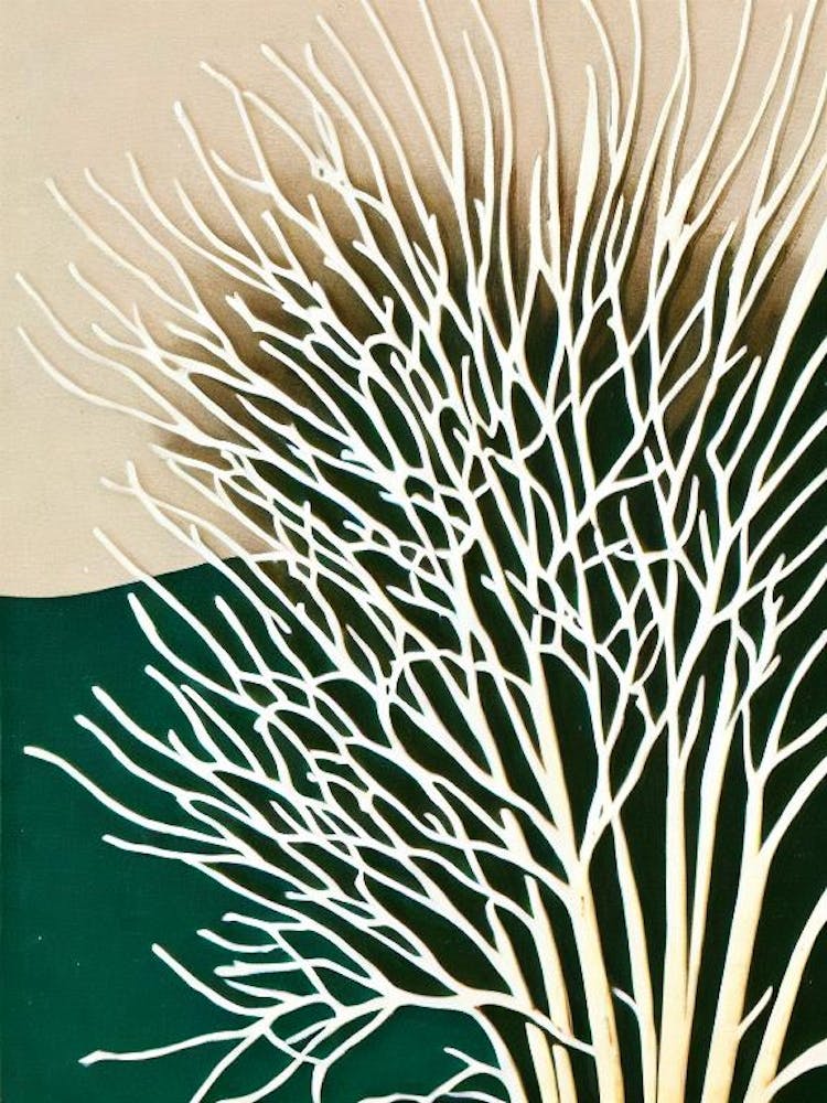 Acropora Austera Iii Linocut