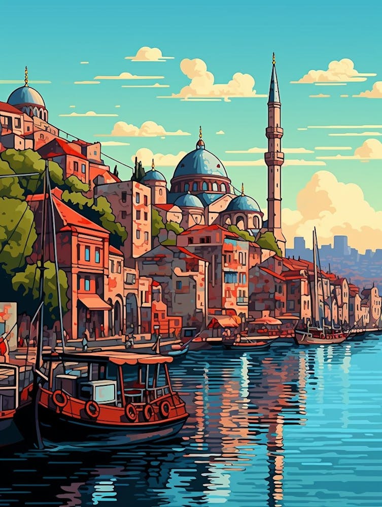 Istanbul Pixel Art 1