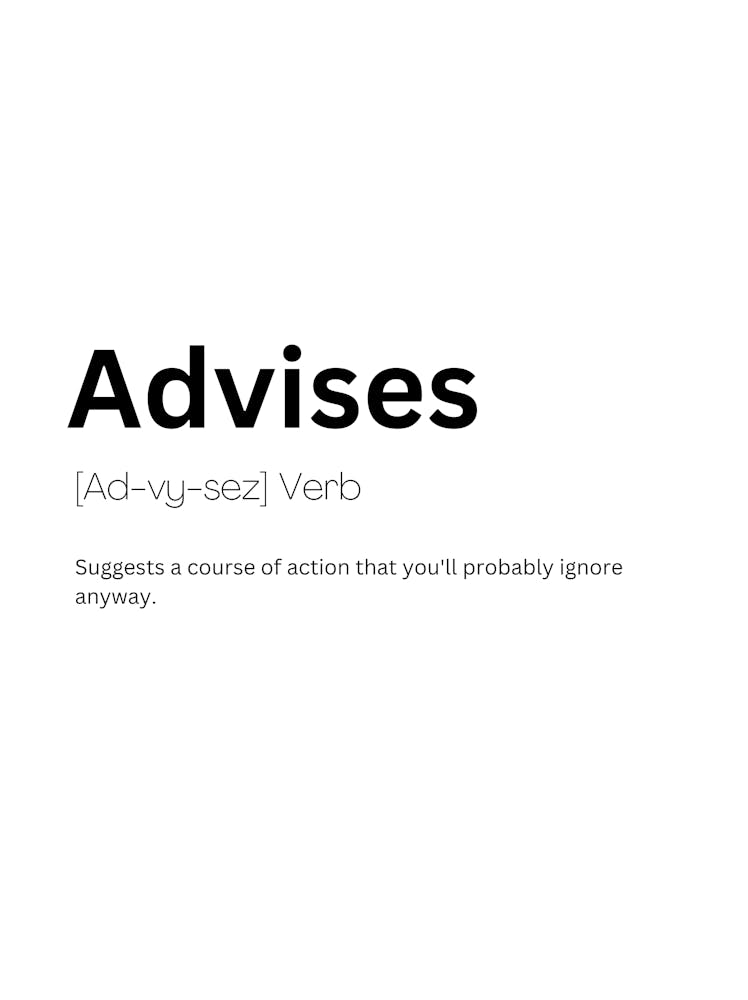 Advises Definition Meaning