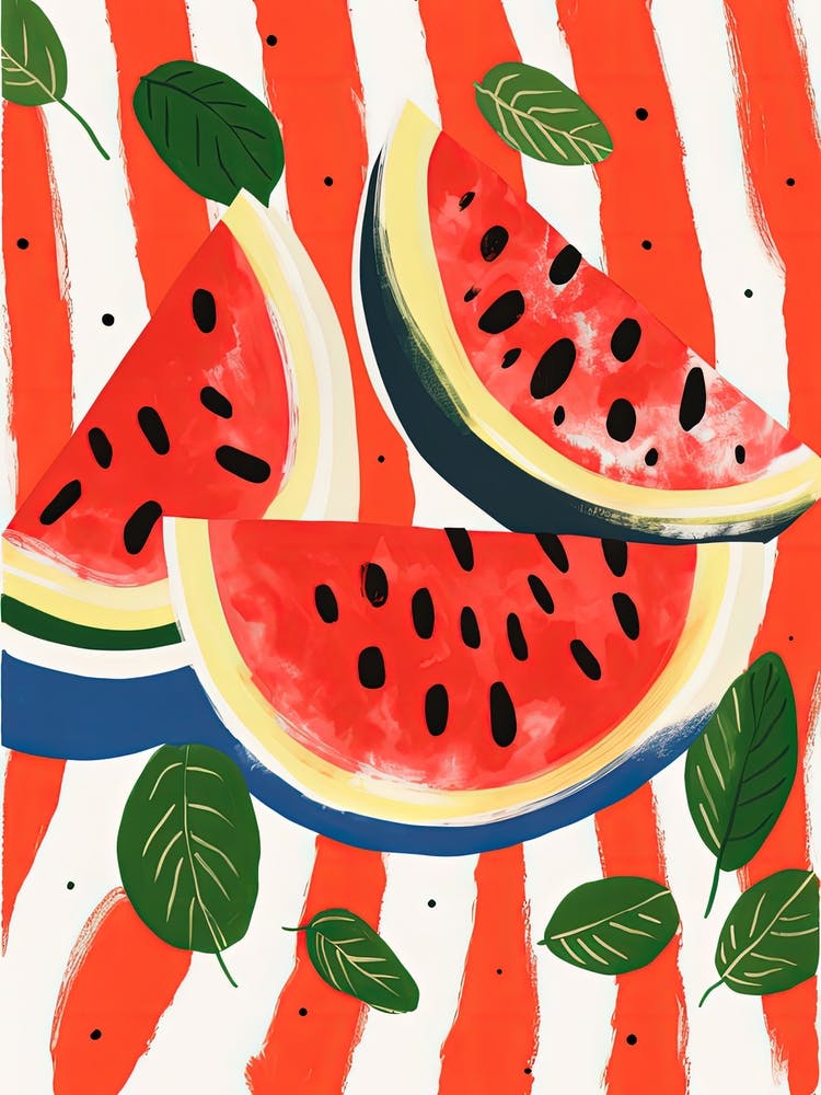 Watermelon Fruit Summer Illustration 4