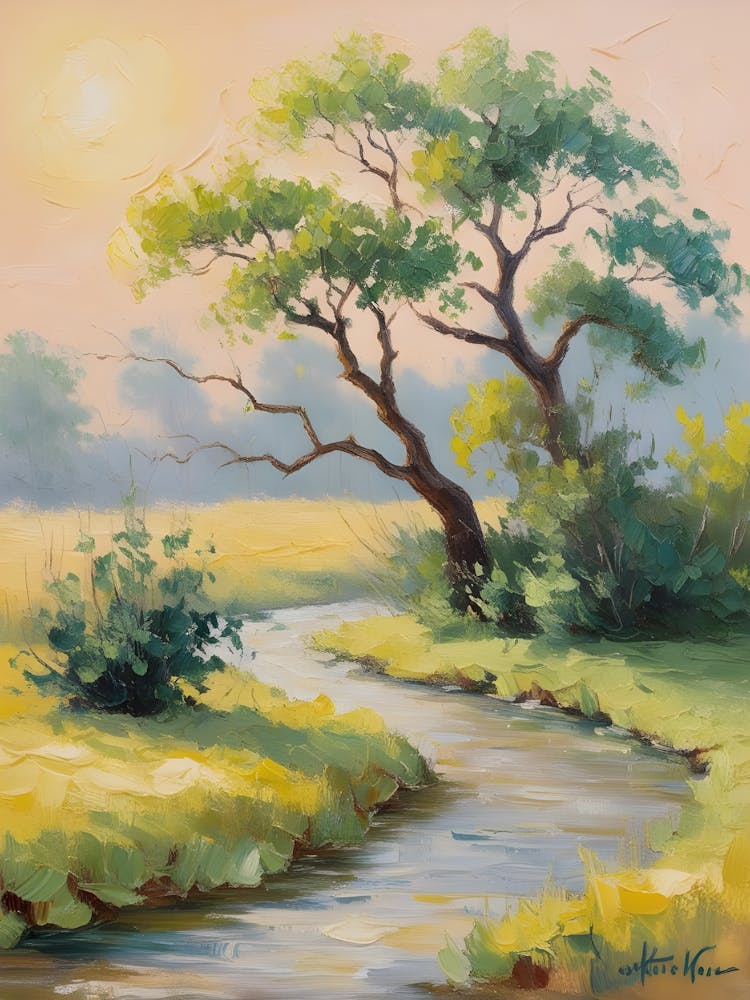 Stream In The Meadow