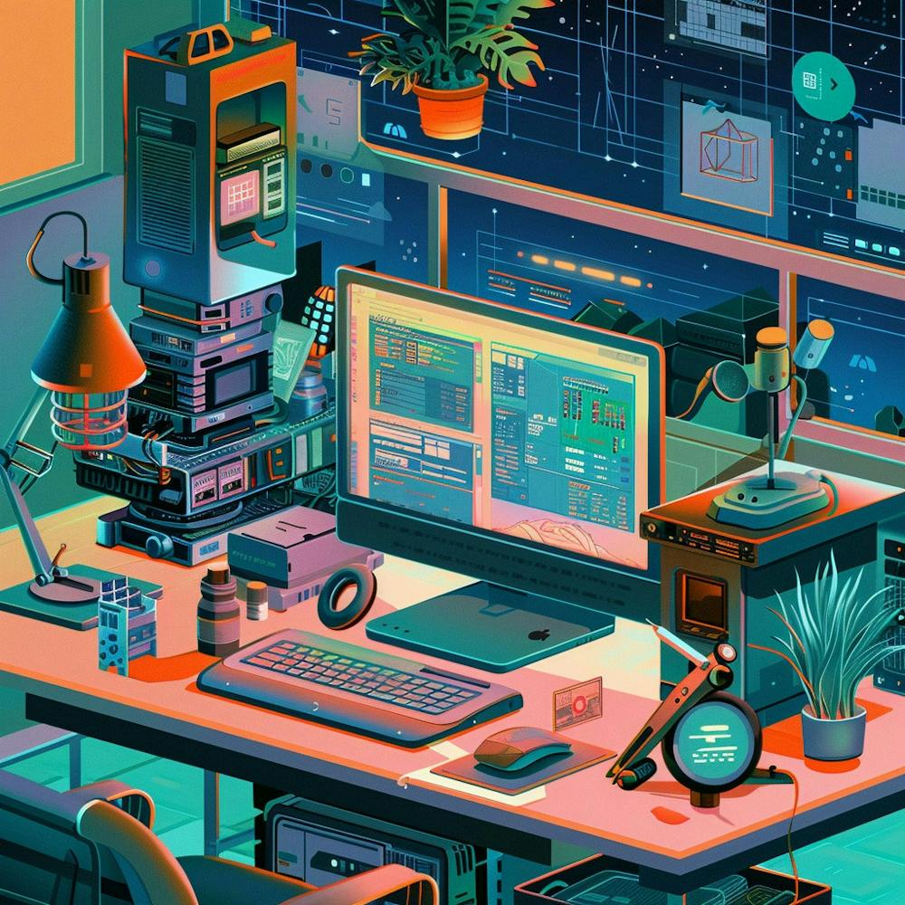 A Workflow Automation Lofi Illustration 1718669074 3
