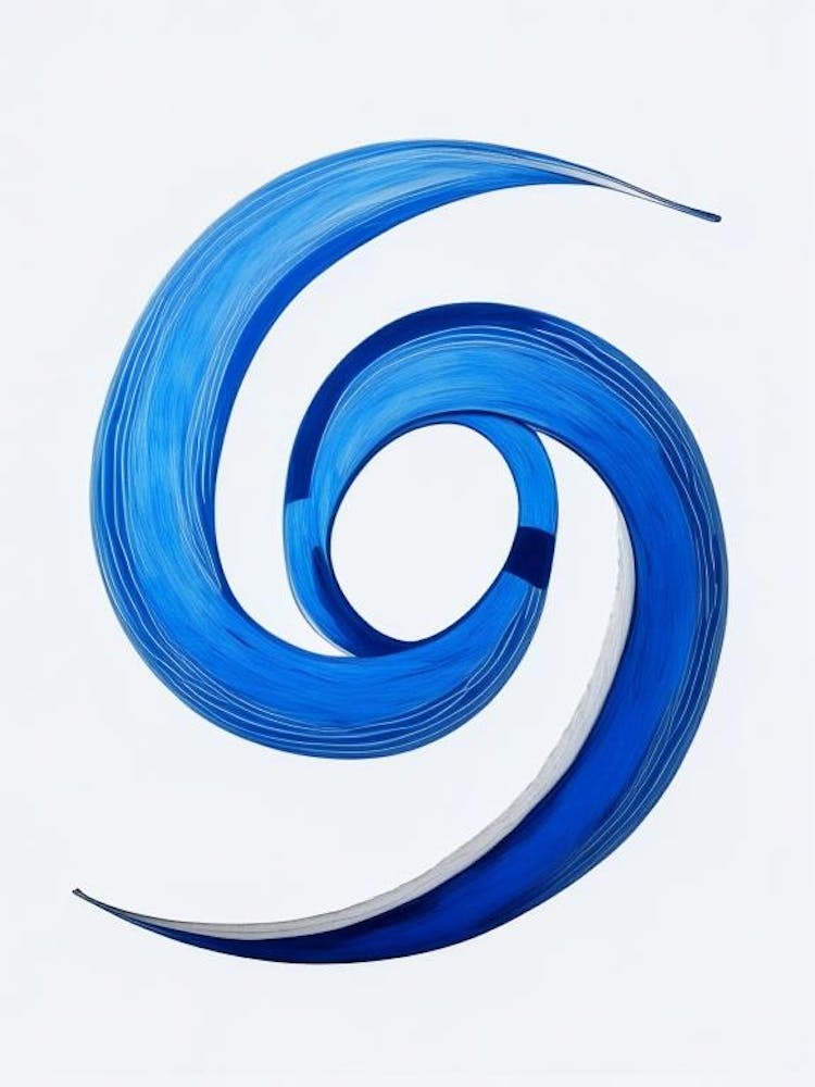 Infinity Symbol 1 Blue And White Line Drawing